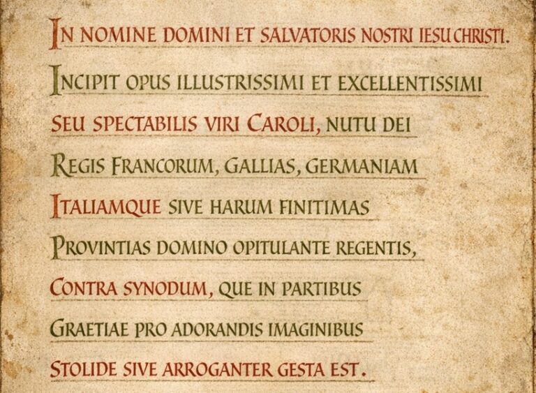 libri carolini titulek uvod